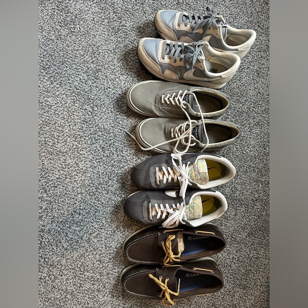 Nike sneakers bundle and sperry